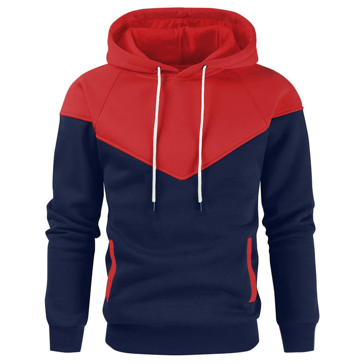 Men's trendy hoodie with geometric color play Lune London