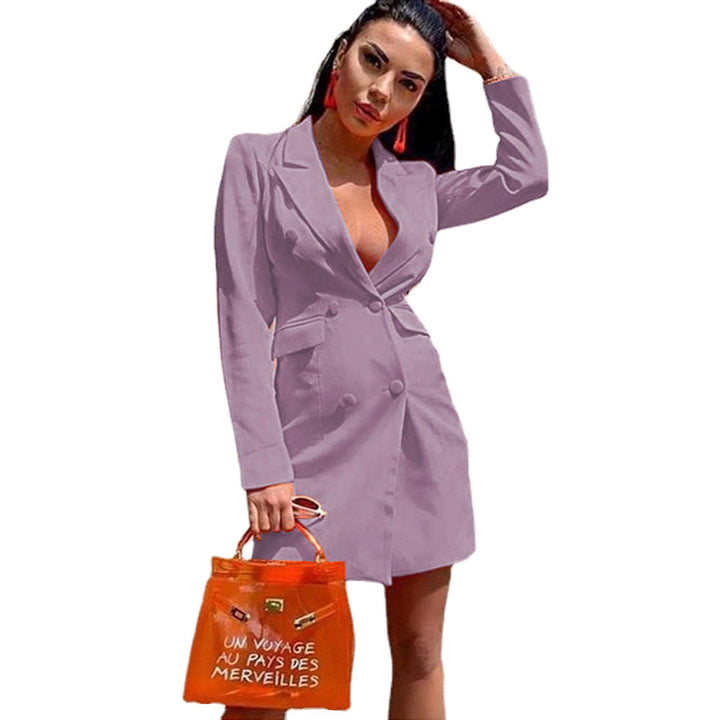 Lune London Fitted Double-Breasted Blazer Dress for Women