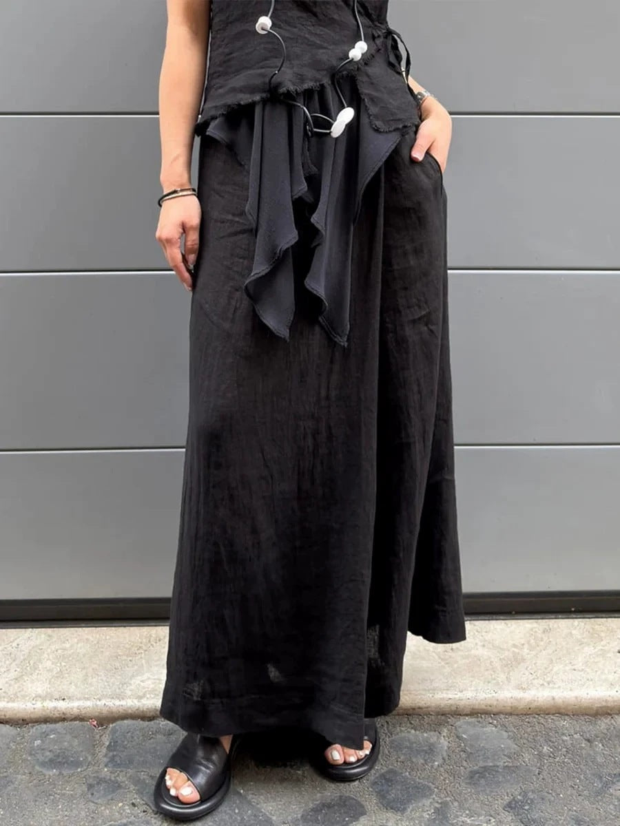 Wide linen pants for women Lune London