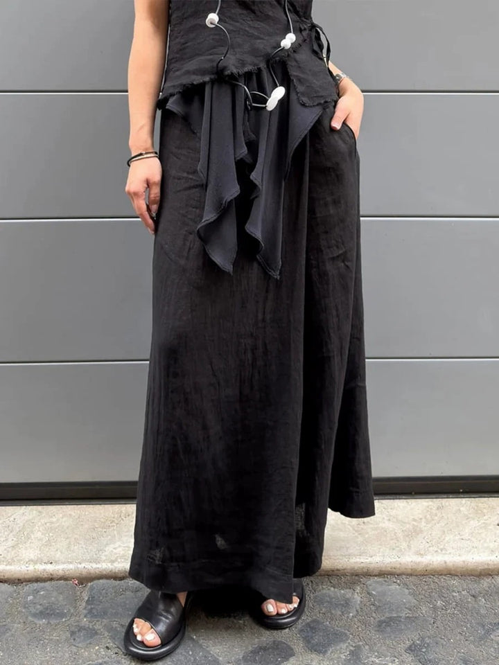 Wide linen pants for women Lune London