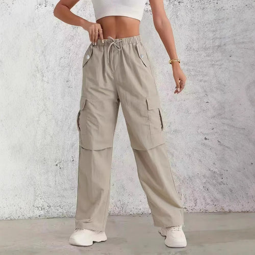 Amarae Women's cargo pants with a practical elastic waistband and trendy side pockets