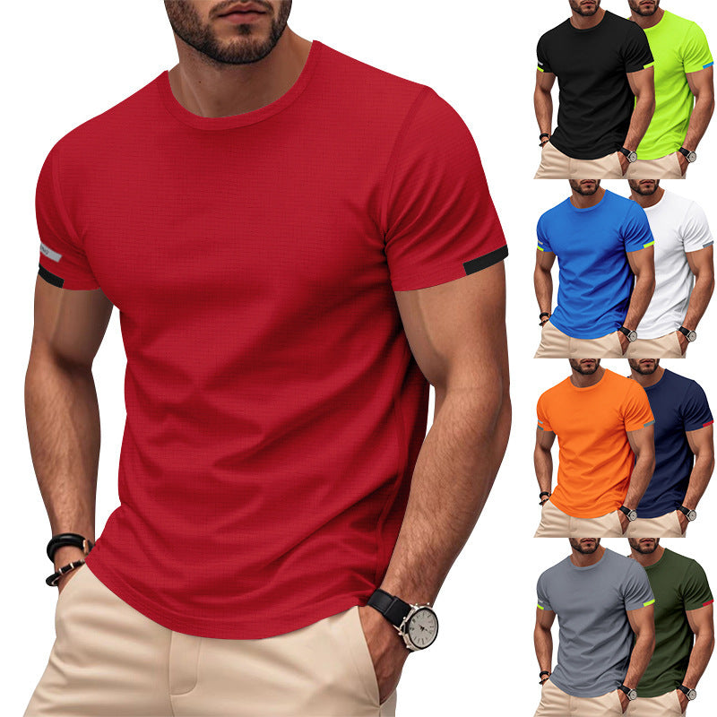 Men's sports T-shirt in breathable fabric with reflective details Lune London