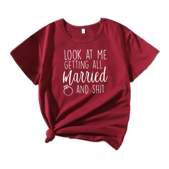 Ladies Casual Wedding Humor T-shirt Lune London