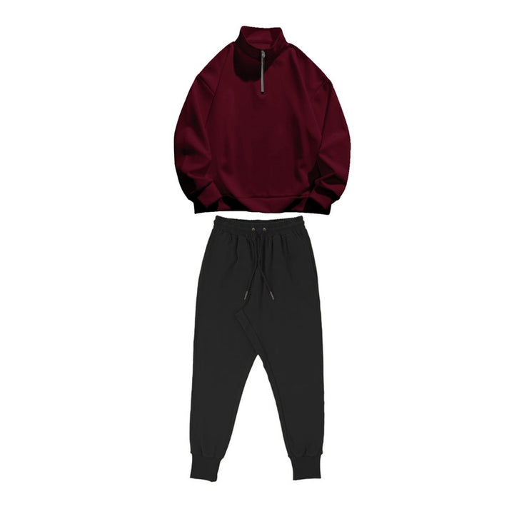 Casual tracksuit for men with practical pockets and modern high collar Lune London