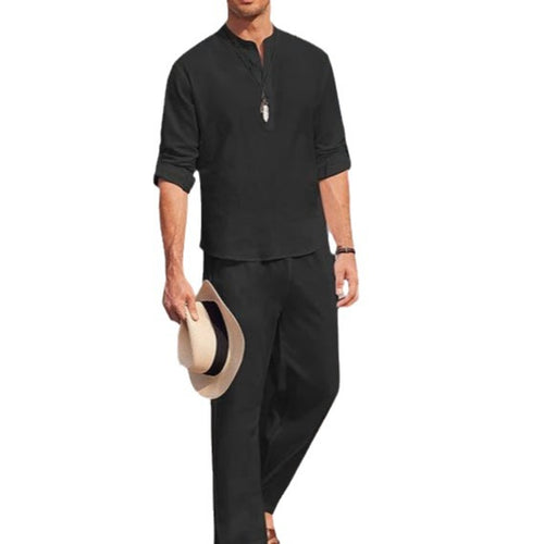 Light beach pants for men and stylish long sleeve shirt Amarae