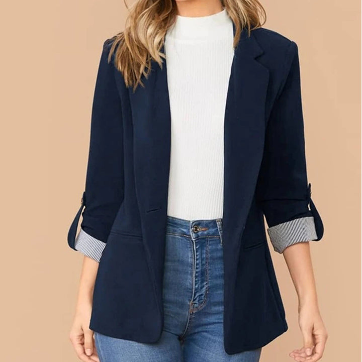 Elegant blazer jacket for women with contrasting details Lune London