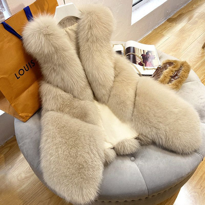 Ladies fur vest Lune London