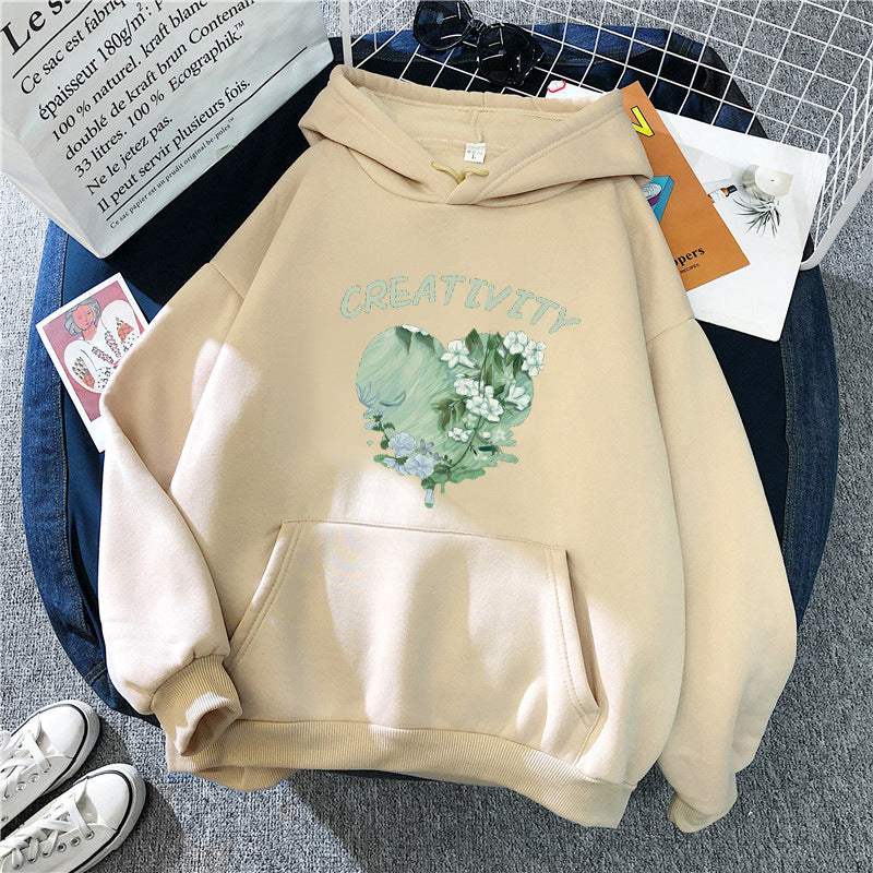 Women's hoodie with creative heart motif Chic & Stil