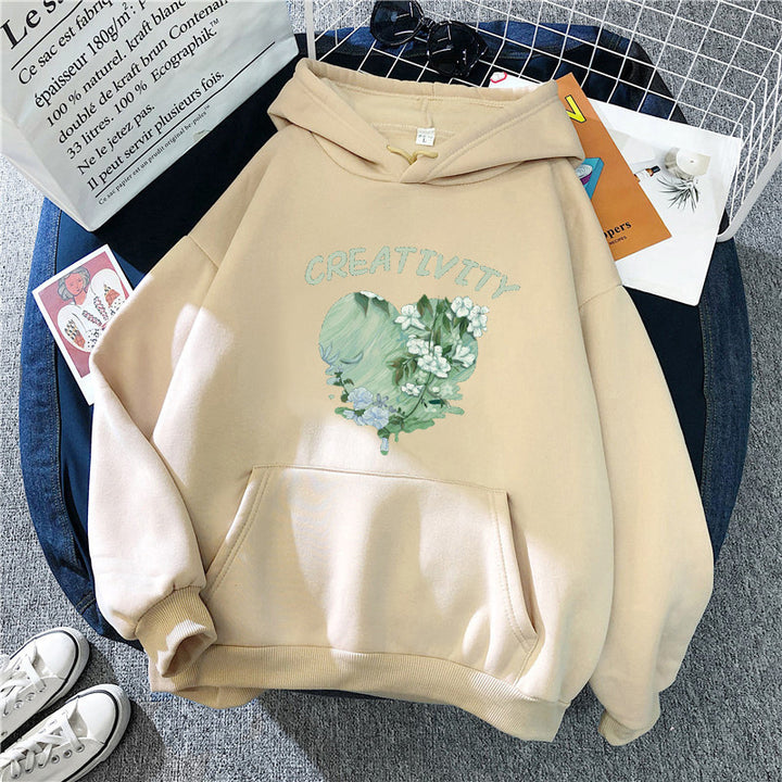 Women's hoodie with creative heart motif Chic & Stil