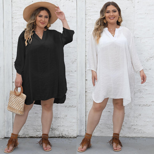 Women Lightweight Chic Beach Tunic Dress