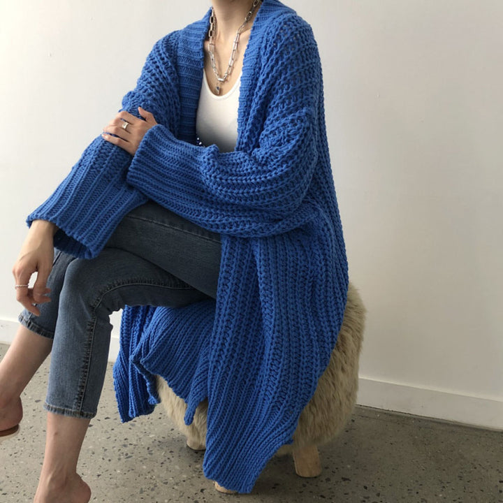 Knitted jacket for women with open cut and casual Lune London