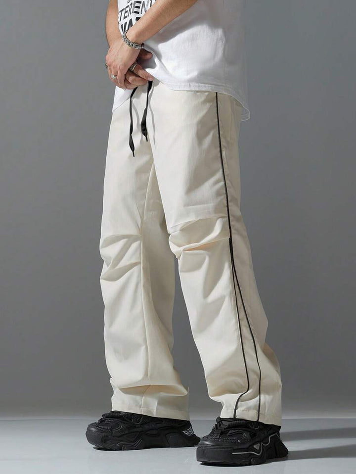 Lune London men's athletic leisure pants with side piping