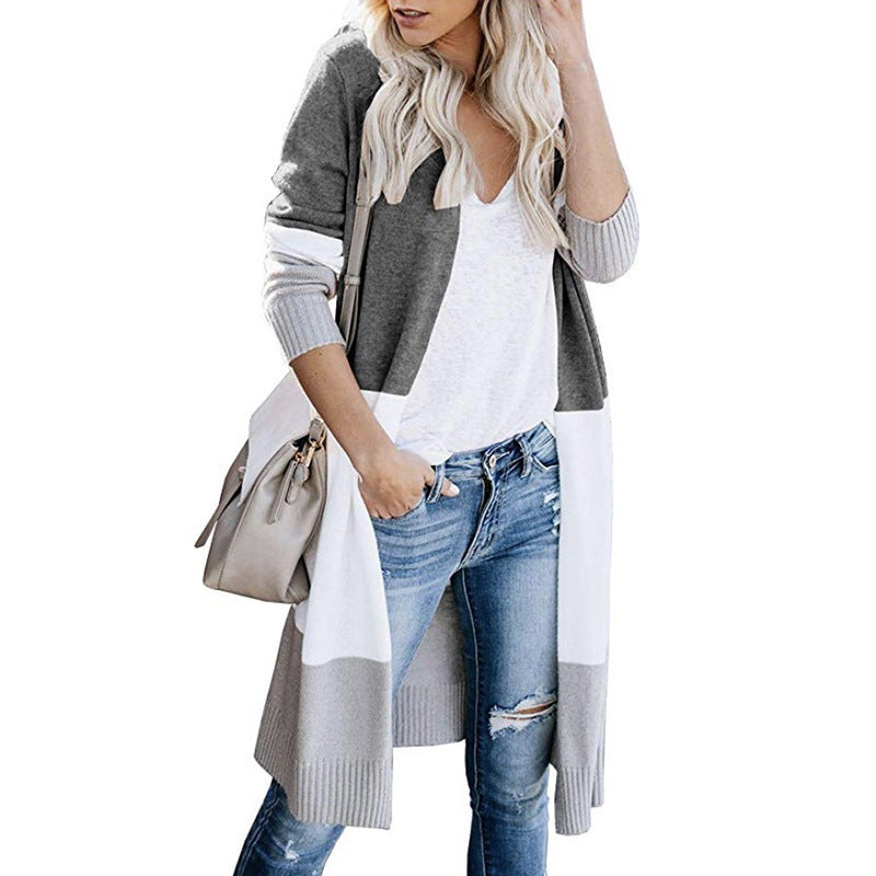Oversized color block cardigan for women Lune London