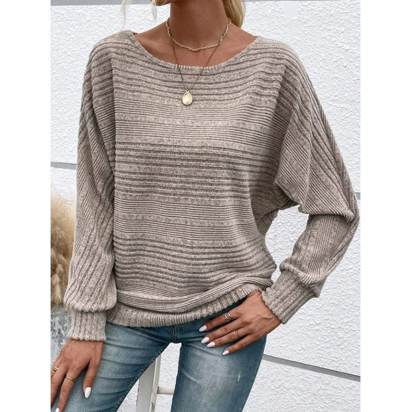 Pull texturé décontracté pour femme à coupe ample Chic & Stil