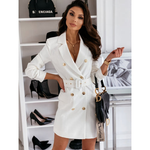 Blazer dress for women with elegant double button and fitted design Amarae