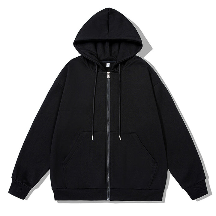 Women's zip hoodie with practical pockets and soft inner lining Chic & Stil