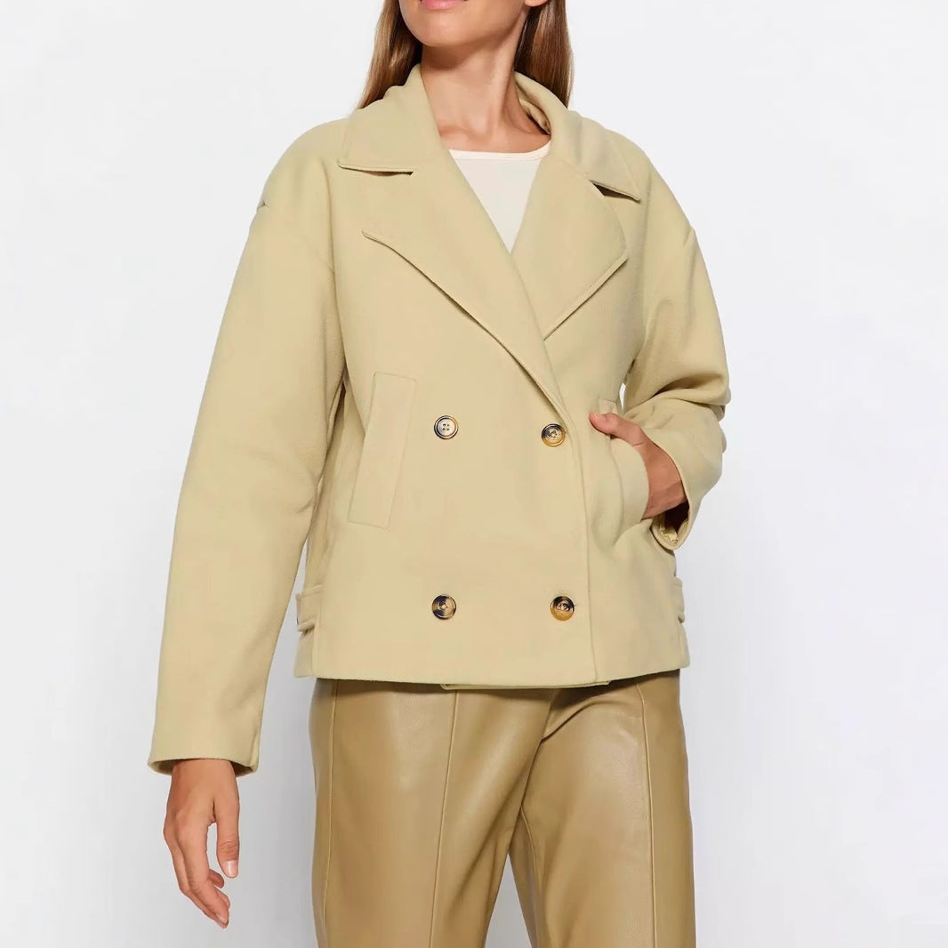 Women's stylish elegant double-breasted coat Lune London