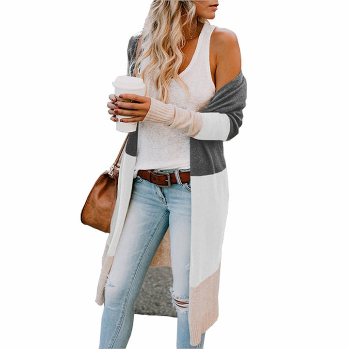 Oversized color block cardigan for women Lune London