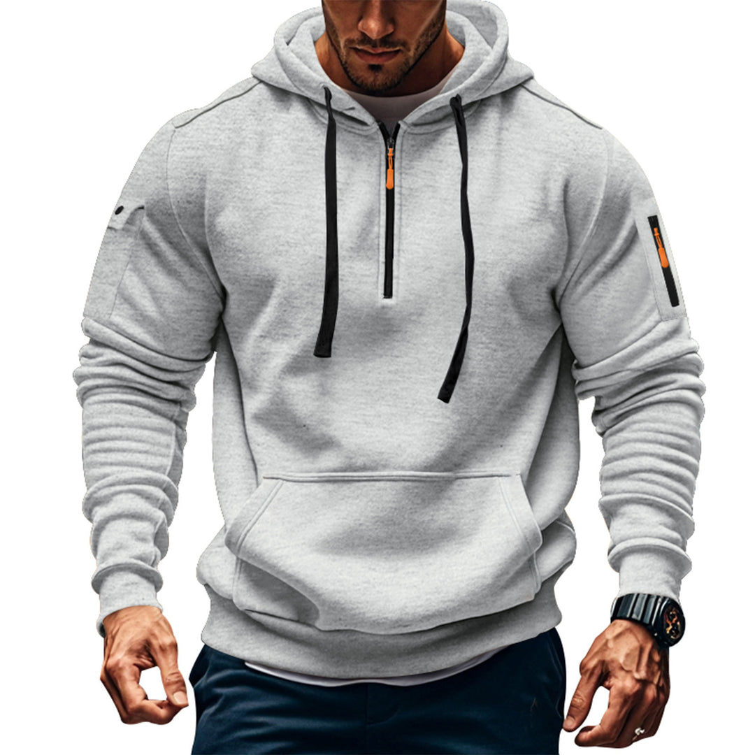 Men's Sport Hoodie with practical zipper and side pockets Lune London