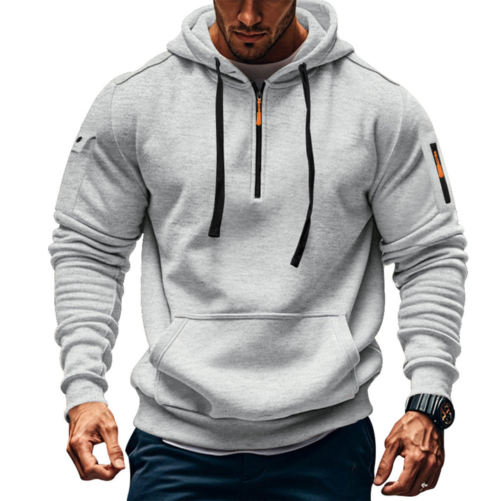 Men's Sport Hoodie with practical zipper and side pockets Lune London