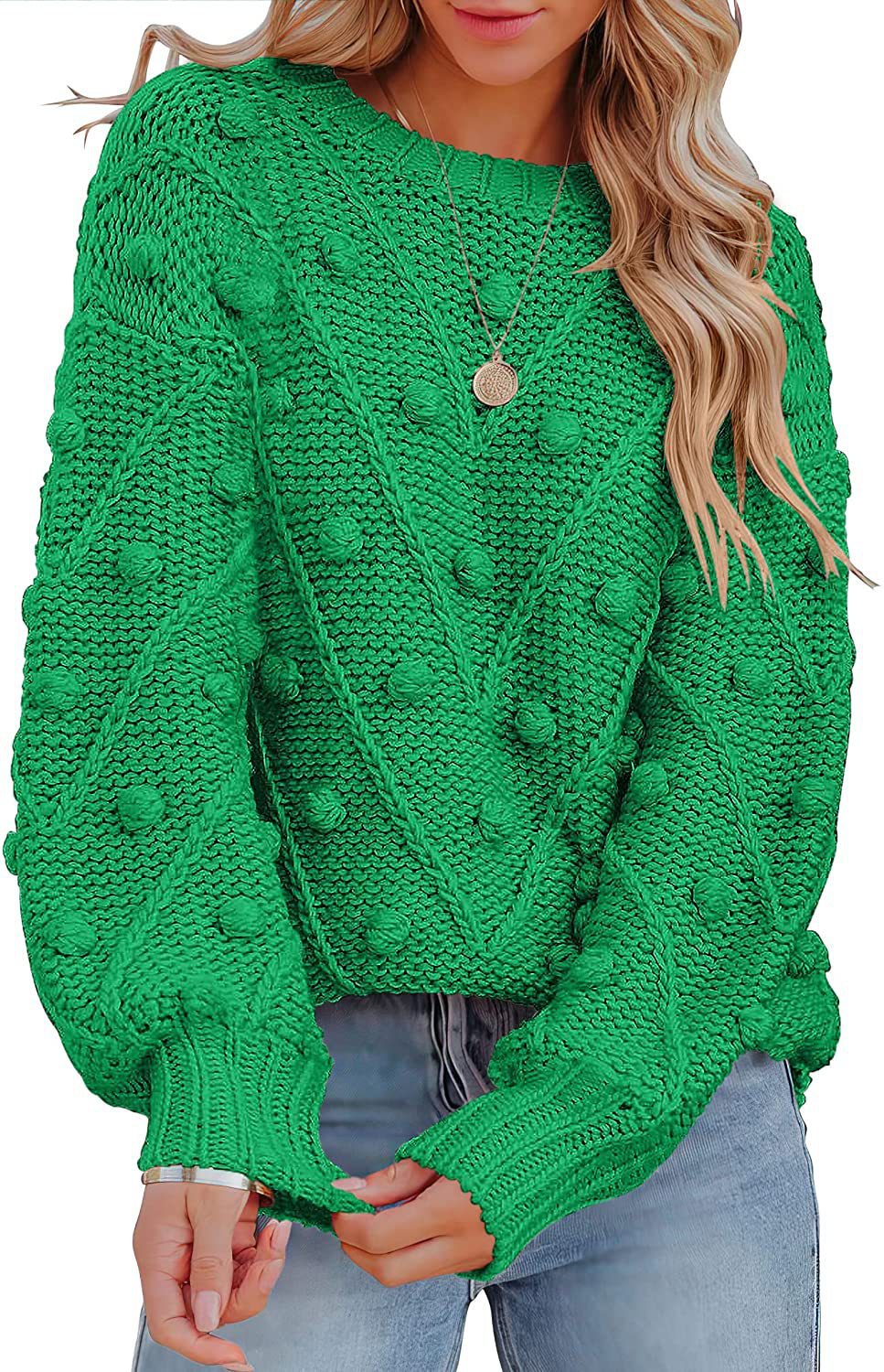Stylish knitted sweater for women with textured 3D pattern Lune London