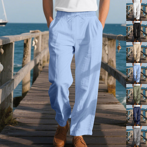 Casual beach pants for men with elastic waist and practical side pockets Amarae