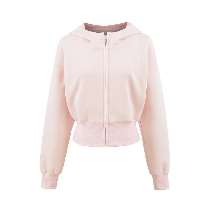 Sporty women's hoodie jacket with a relaxed fit and practical zippered pockets Lune London