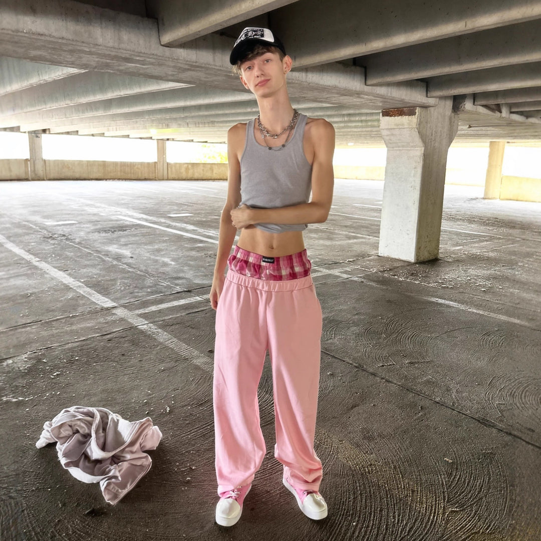 Pantalons de jogging larges pour femmes avec taille élastique et coton de haute qualité Chic & Stil