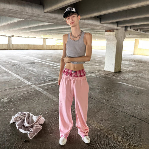 Pantalons de jogging larges pour femmes avec taille élastique et coton de haute qualité Chic & Stil