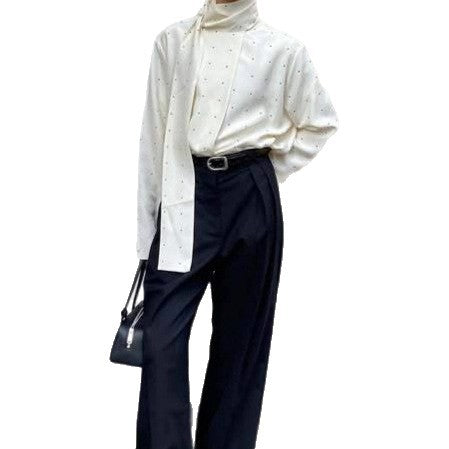 Blouse femme avec nœud et motif à pois Chic & Stil