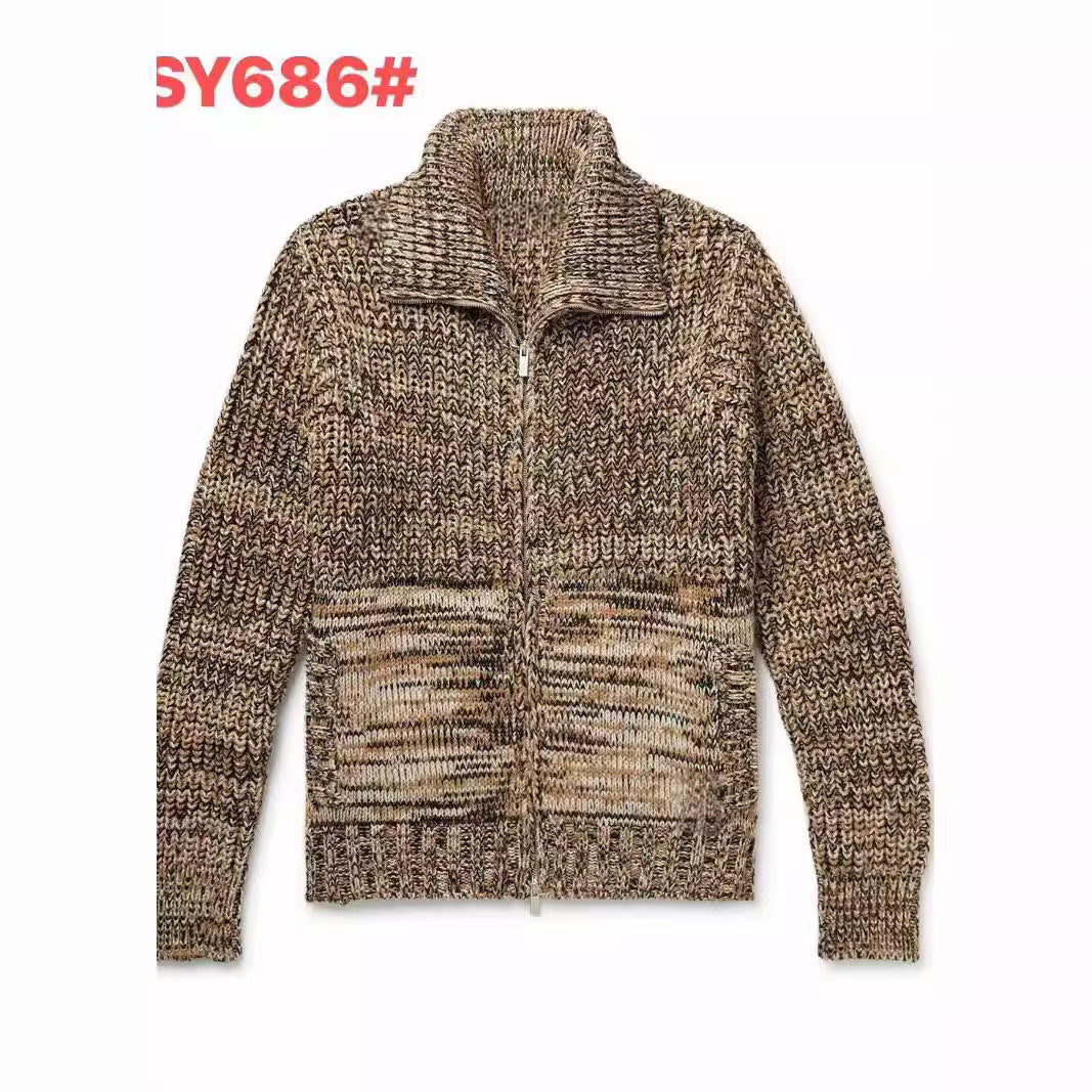 Women’s knit jacket with high collar Lune London