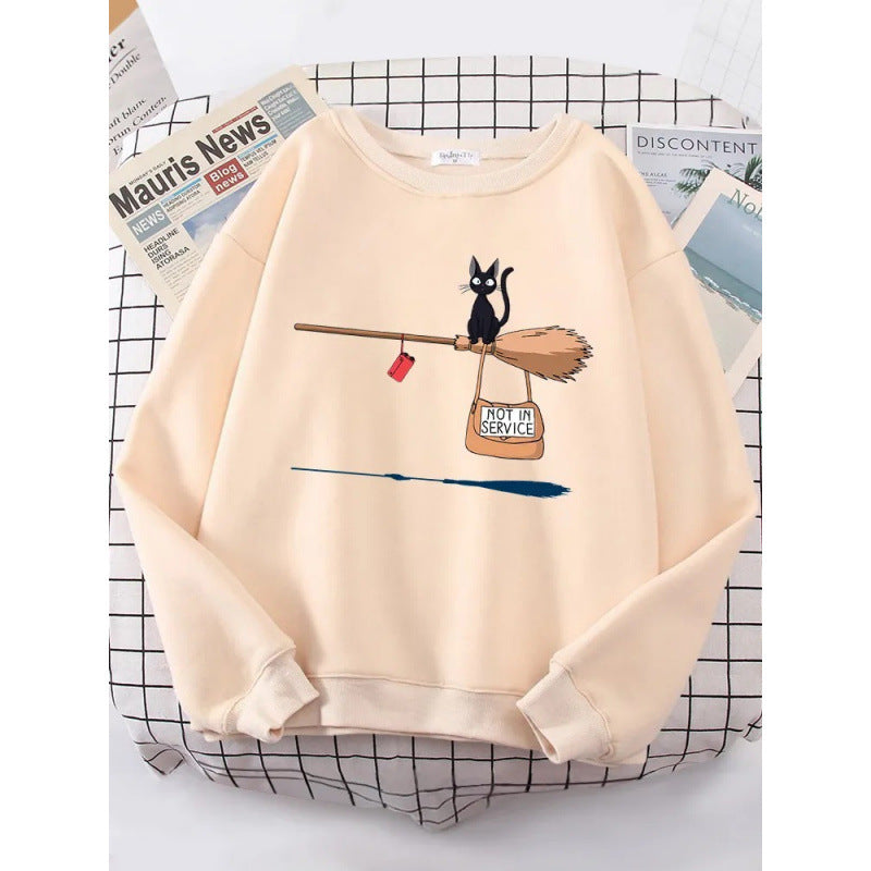 Women's sweatshirt with creative cat design Lune London