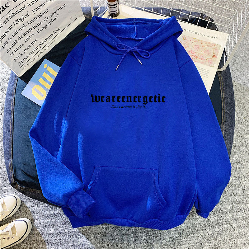 Women's hoodie with creative lettering and comfortable fit Chic & Style