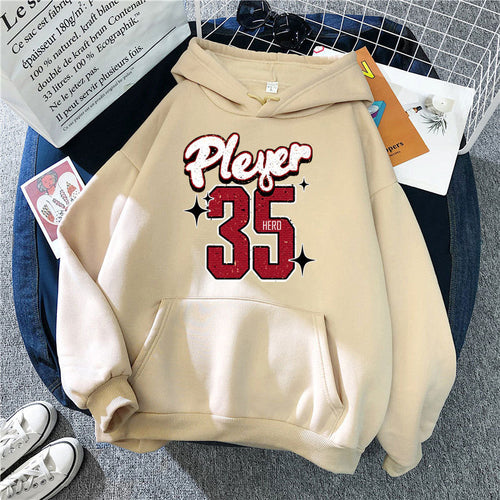 Women's hooded sweatshirt with creative basketball design Chic & Stil