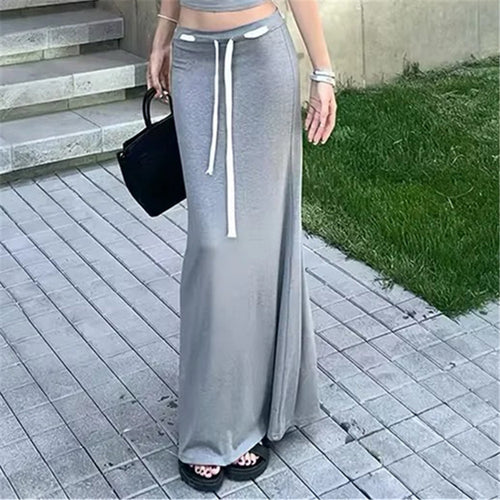 Amarae adjustable waist sporty maxi skirts for women