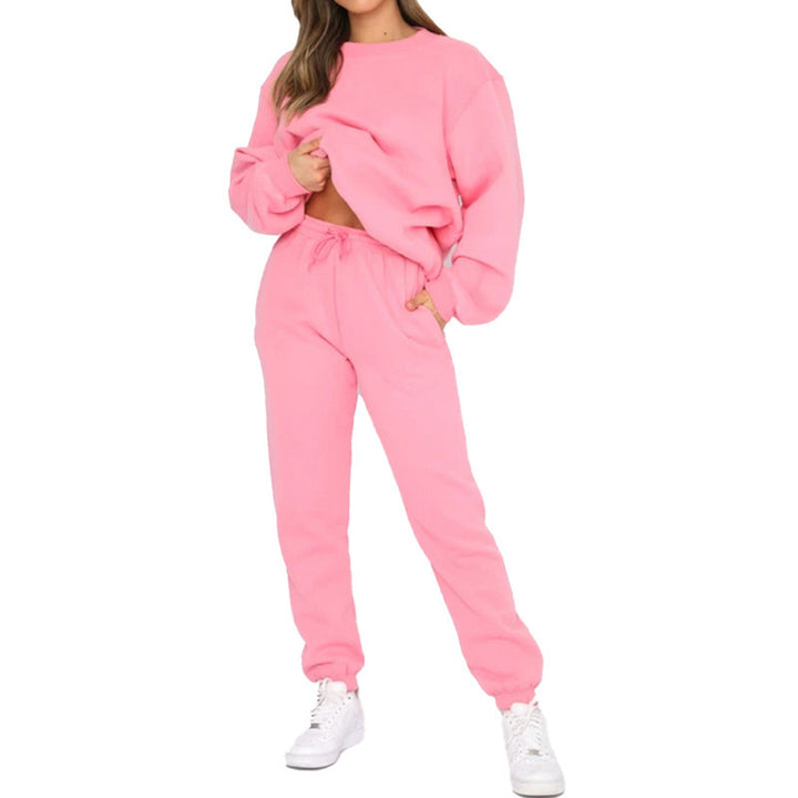 Women’s comfortable tracksuit with modern puff sleeves and elastic waistband Chic & Stil