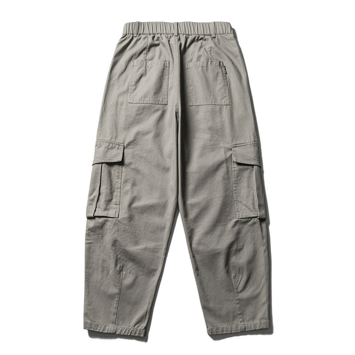 Men's Wide Utility Cargo Pants in Baggy Cut with Multiple Pockets and Reinforced Knee Areas Amarae