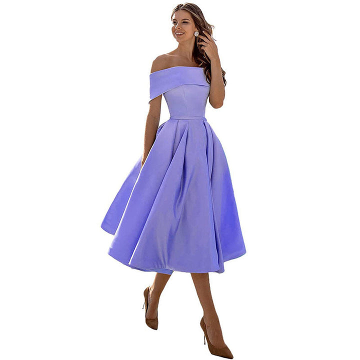 Lune London | Versatile Strapless Satin Dress for Parties