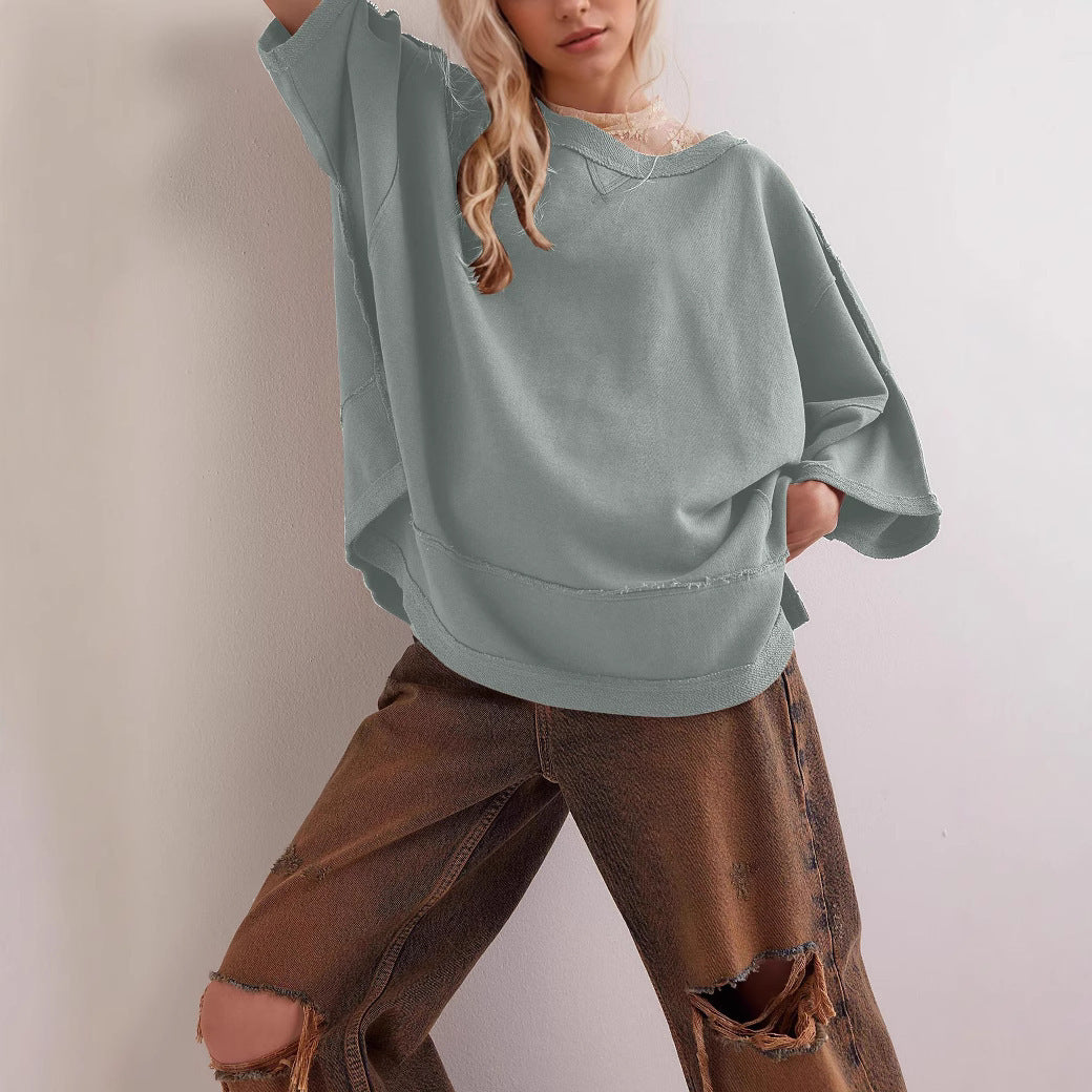Women Oversized Sweatshirt with Open Sides Amarae
