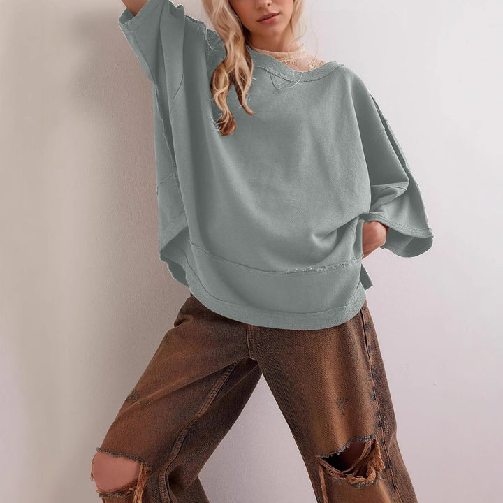Women Oversized Sweatshirt with Open Sides Amarae