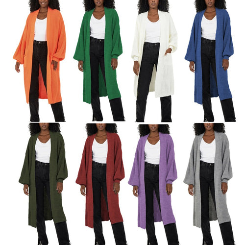 Manteau en tricot pour femmes au design décontracté oversize Chic & Stil