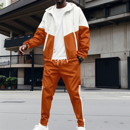 Men's sports suit with a modern color-block design and breathable materials Amarae
