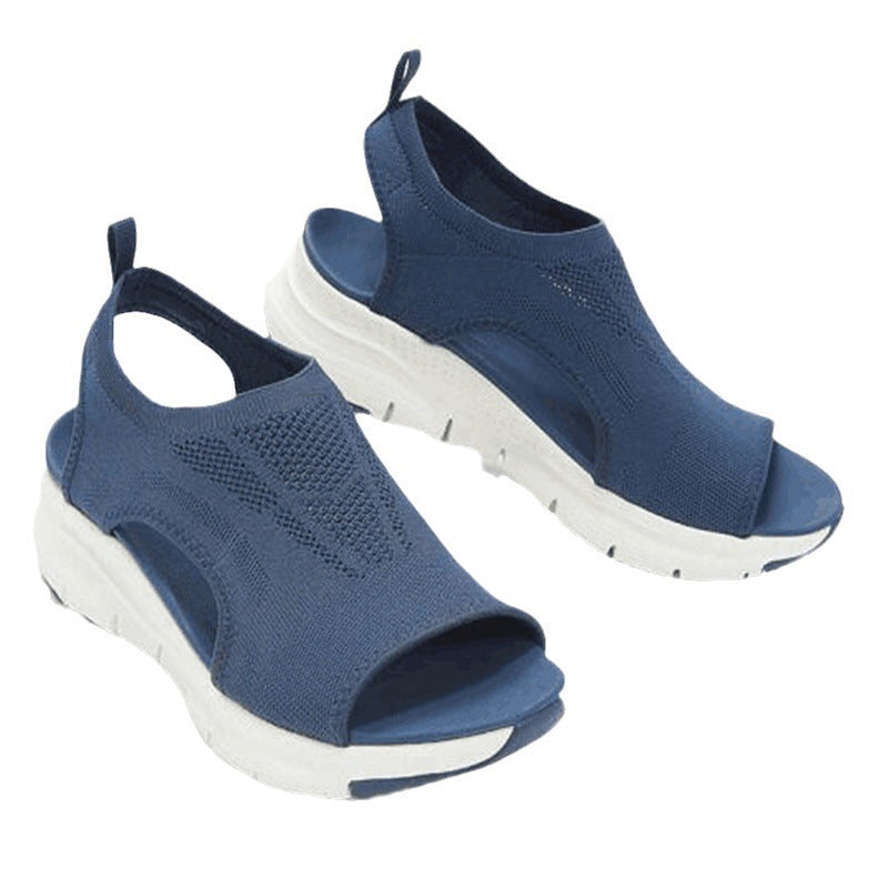 Sport sandals for women with a breathable knitted upper and a comfort sole Lune London
