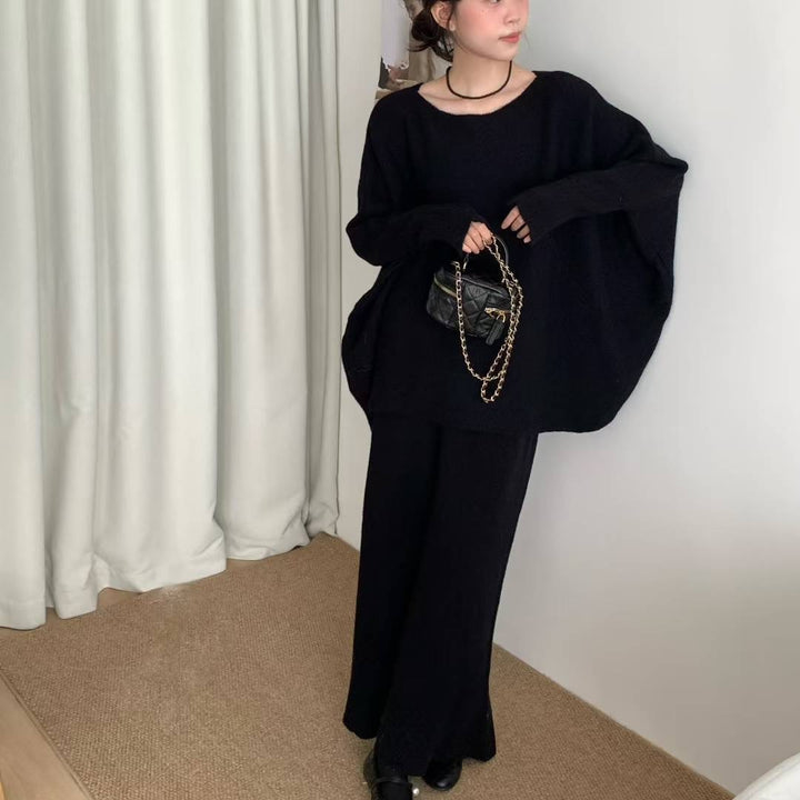 Robe tricotée surdimensionnée pour femmes dans une coupe décontractée avec des manches larges Chic & Stil