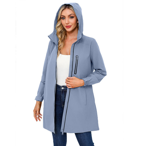 Functional women's jacket with adjustable hood Amarae