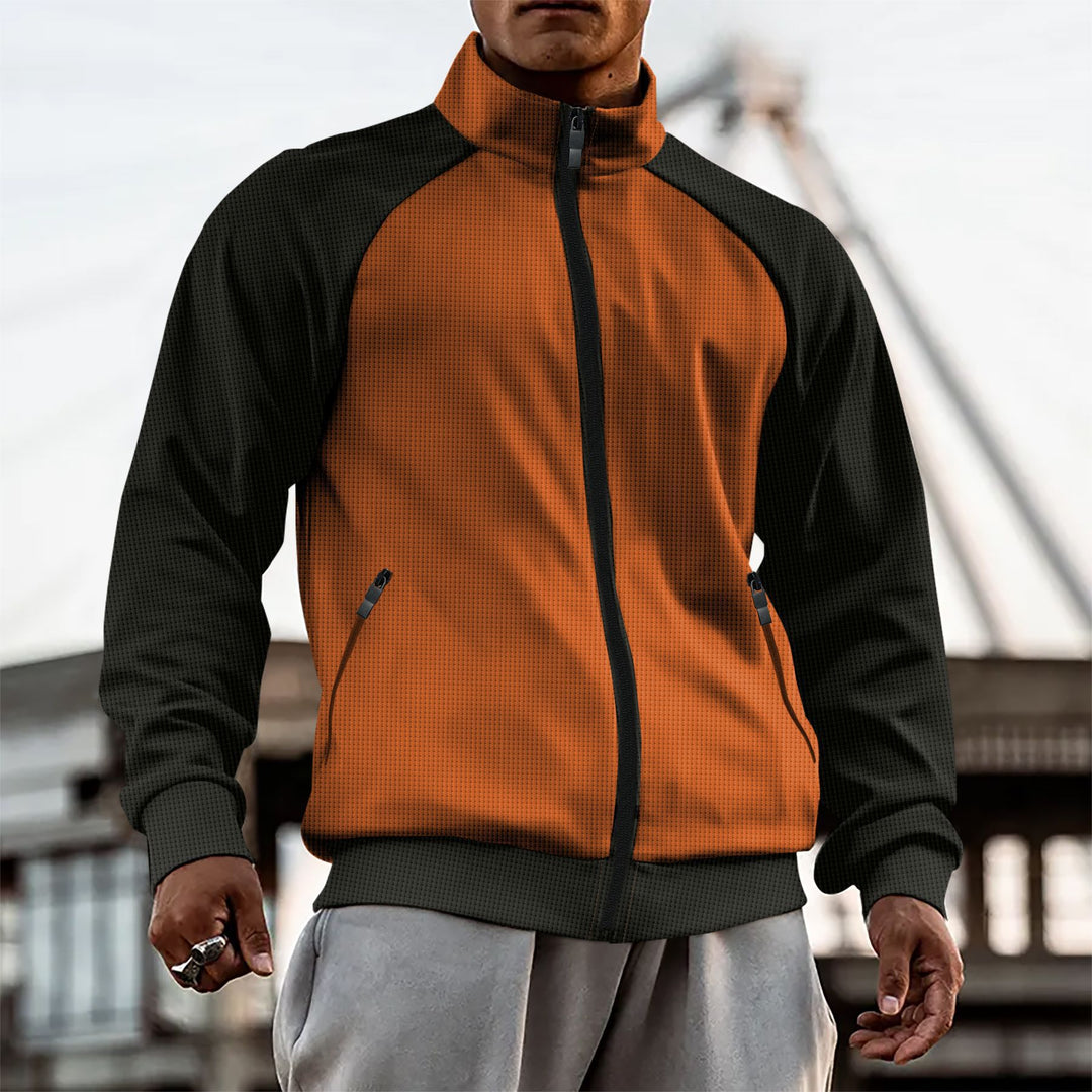 Men's sports jacket with functional pockets and high collar Lune London