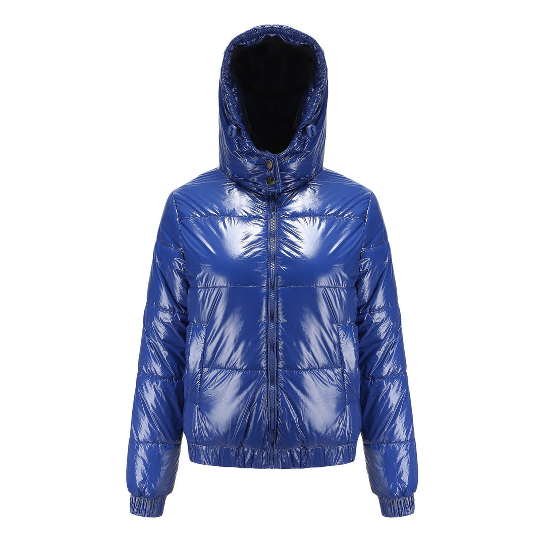 Lune London | Women's Winter Jacket Shiny Water Repellent Breathable Hood