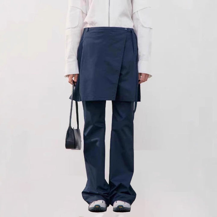 Pantalon élégant et large pour femmes avec jupe overskirt Chic & Stil