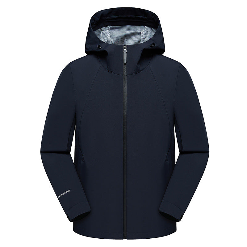 Men's three-layer softshell hooded jacket with seam-sealed weather protection membrane and ergonomic cut Amarae
