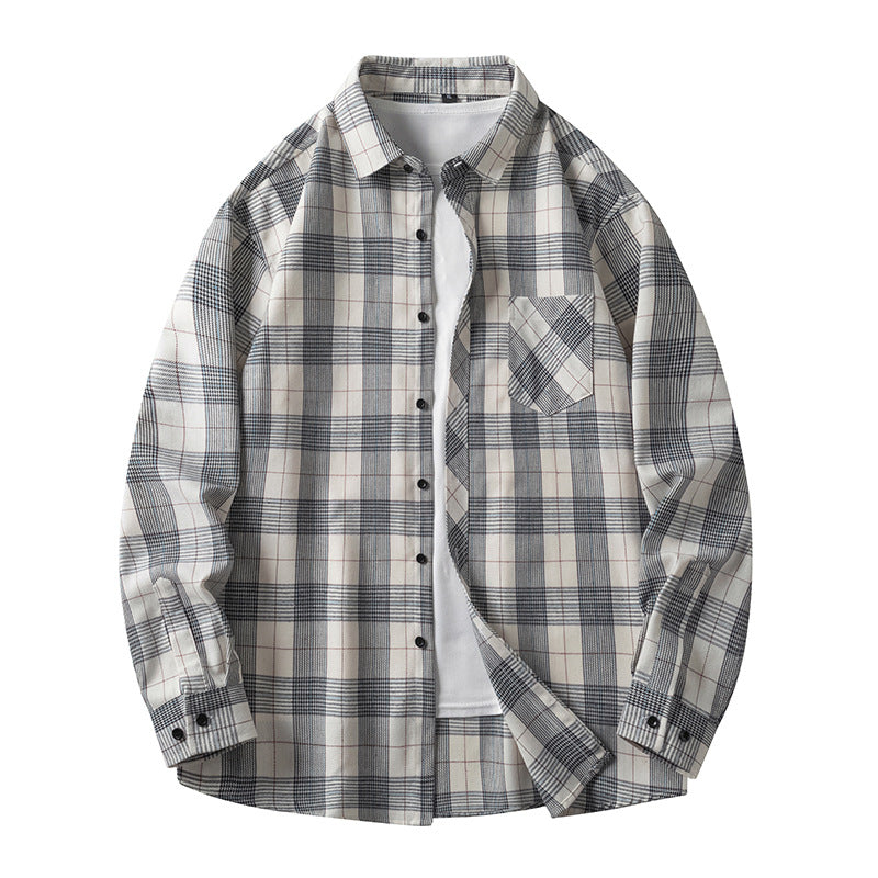 Casual checkered shirt for men with pockets and button-down collar Amarae